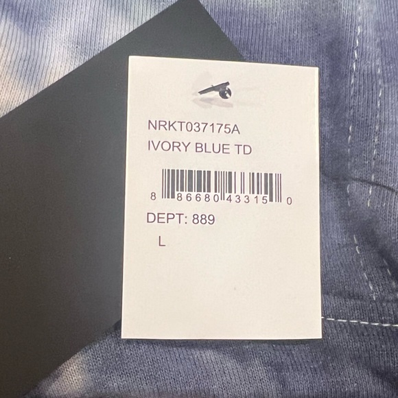 5th & Ryder Hoodie Tie Dye Sweatshirt Size Kids Large Unisex Blue and Ivory NEW - Picture 5 of 8